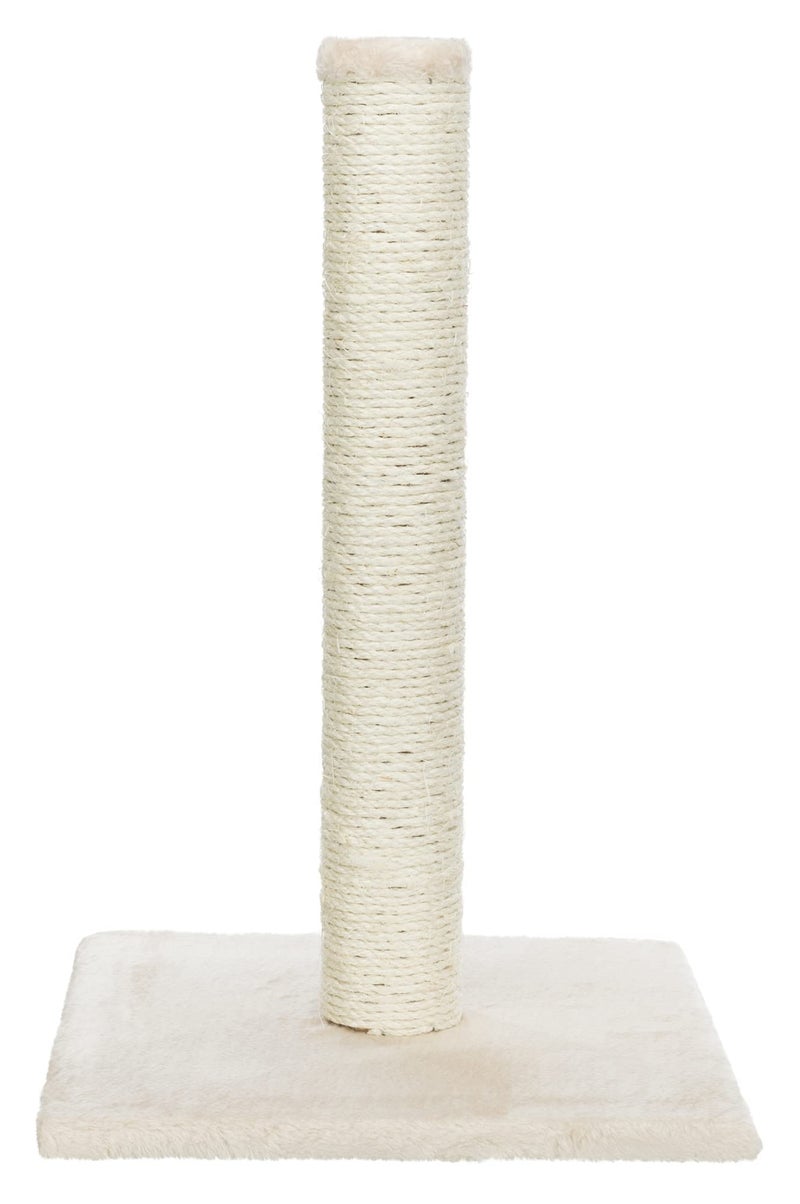 Trixie Parla Cat Scratching Post 24.4 Inch - Cat Scratcher with Soft Fabric Covering Base and Durable Sisal Rope - in Beige - Image 1